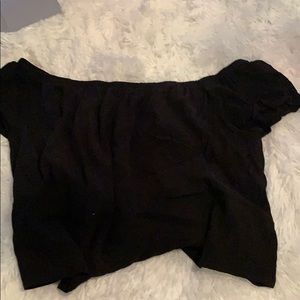 black off the shoulder top